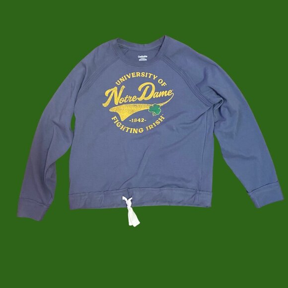 🍀 University of Notre Dame Fighting Irish Graphic Sweatshirt (Size M) - Picture 2 of 5